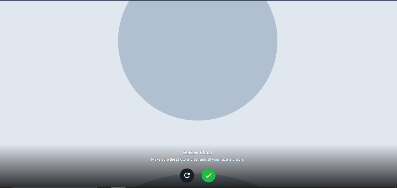 BioPay review screen