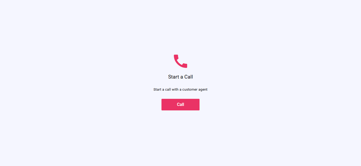 Call start screen