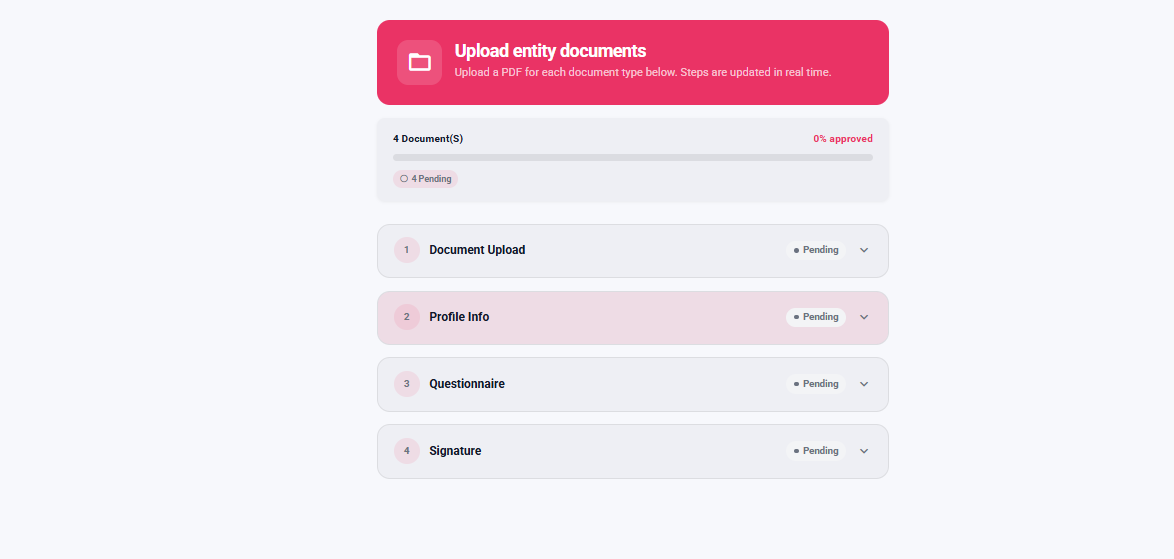 Entity bootstrap state