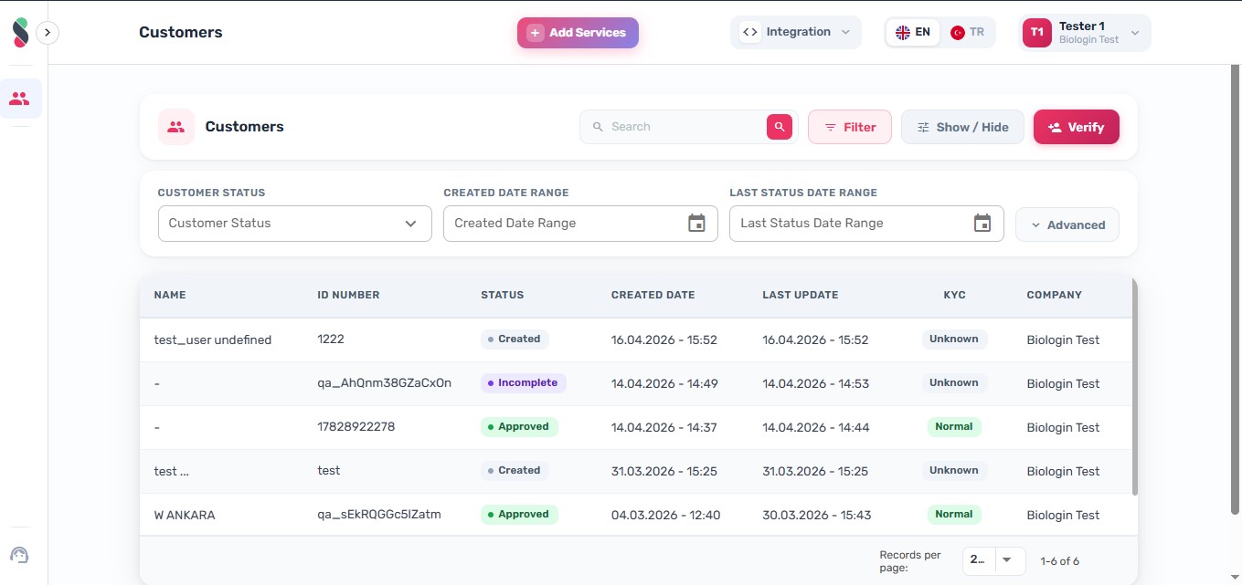 Click Add Services