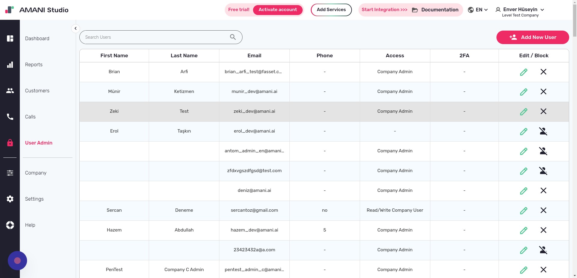 Click the Block button