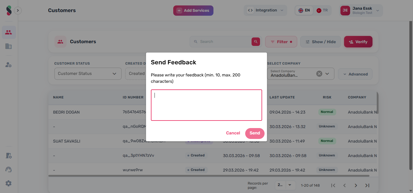 Help Desk create request