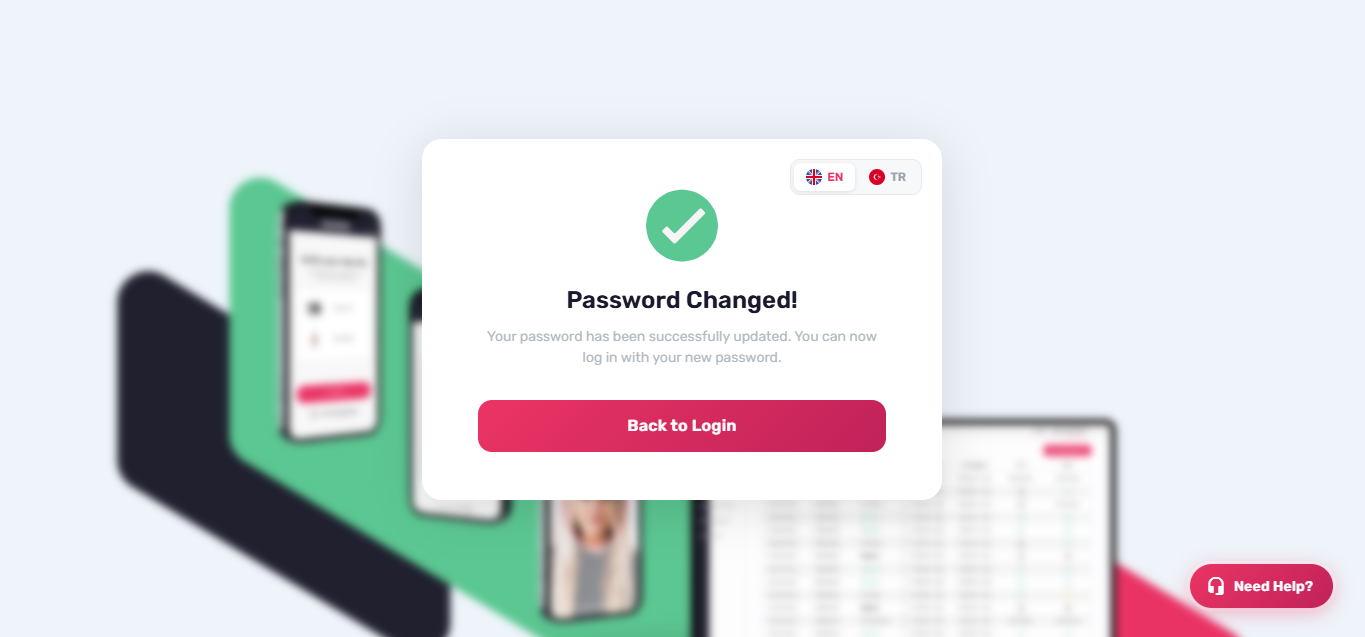 Password changed